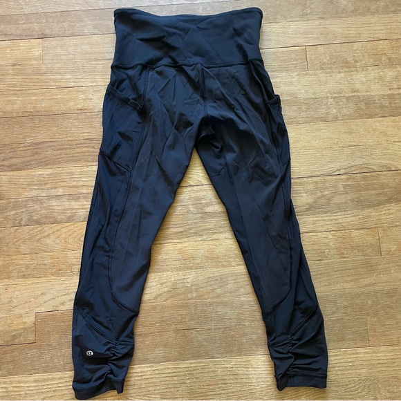 Lululemon Athletica women's black casualwear exercise workout leggings sz 6 - Picture 4 of 4